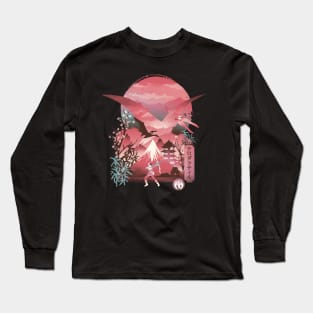 Pink Ranger Ukiyo E Long Sleeve T-Shirt